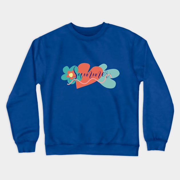 Summer Crewneck Sweatshirt by dddesign